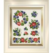 Counted Cross Stitch Charts -  Roses and Violets